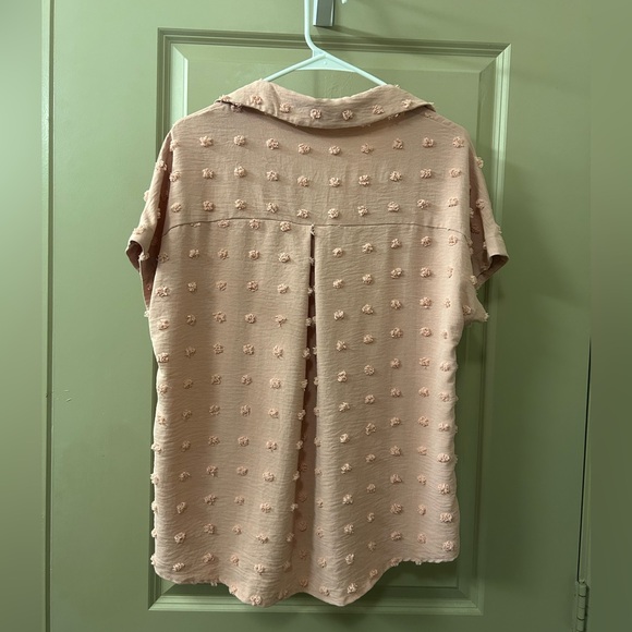 Amazon Women's Button Down Shirt - Light Pink - Picture 2 of 2